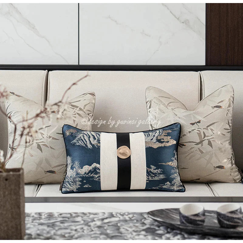 Afralia™ Dragonfly Insects Embroidery Cushion Cover - Quaint & Elegant Style Pillow Case