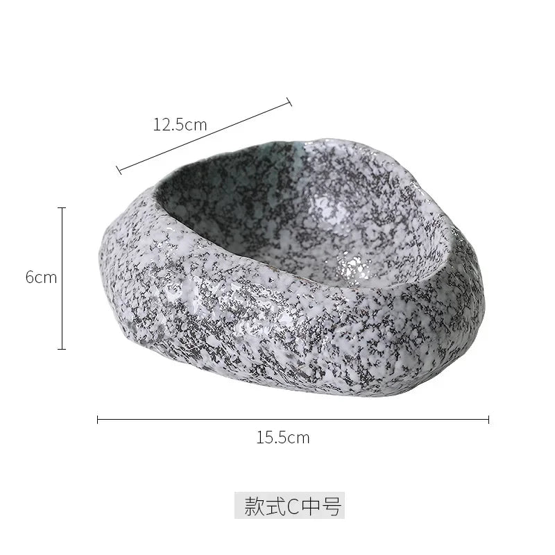 Afralia™ Ceramic Dessert Sashimi Ice Cream Snack Sushi Plate Dinner Serving Fruit Tray