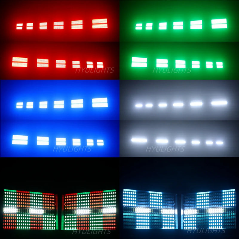 Afralia™ LED RGBW Strobe Wash Bar Stage Lighting - Super Bright DMX Effects