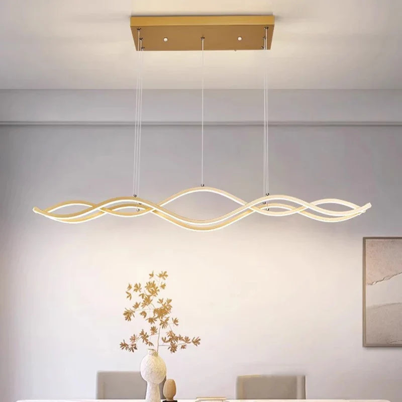 Afralia™ Modern LED Pendant Light for Living Room and Dining Room Chandeliers