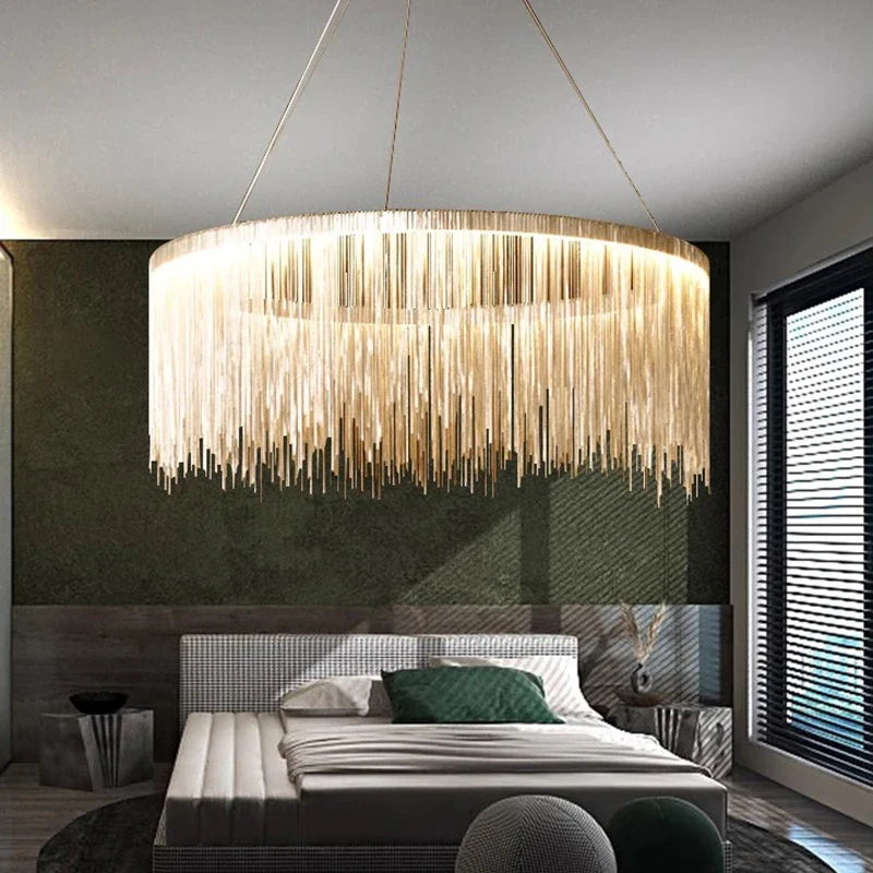 Afralia™ Modern LED Pendant Light Chandeliers for Living Room and Dining Room