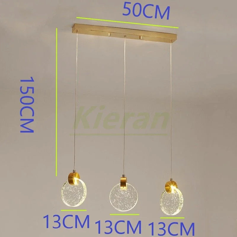 Afralia™ Crystal LED Chandelier: Modern 5head Highlight for Bedroom, Bar, Study Room Decor