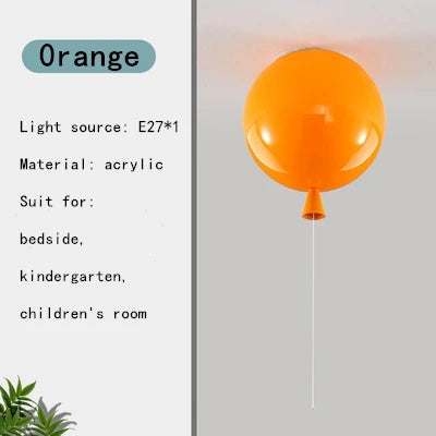 Afralia™ LED Balloon Ceiling Lamp: New Nordic Style for Children's Room, E27 Indoor Lighting Fixtures