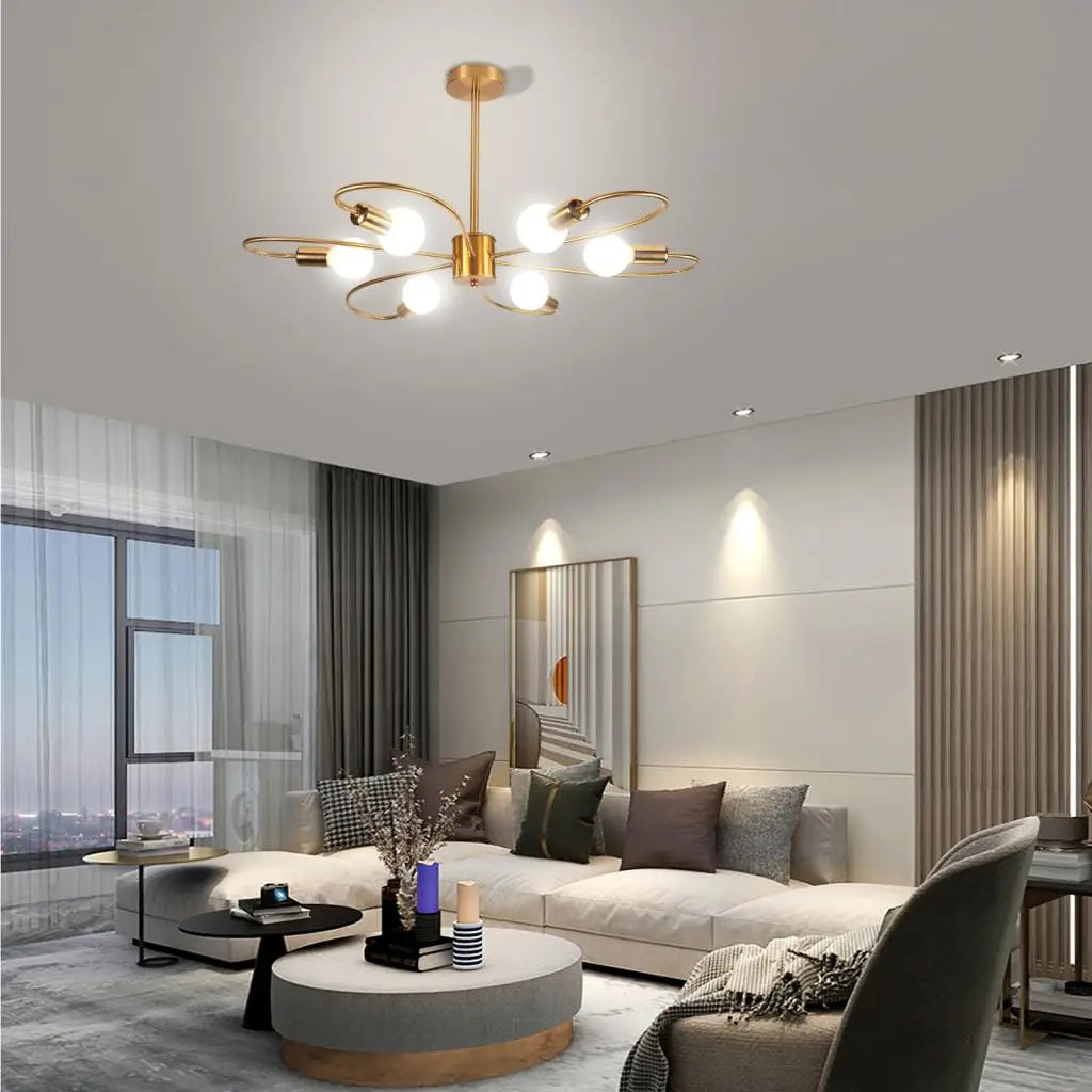 Afralia™ Modern LED Ceiling Chandeliers for Living Room Dining Bedroom - Nordic Pendant Light