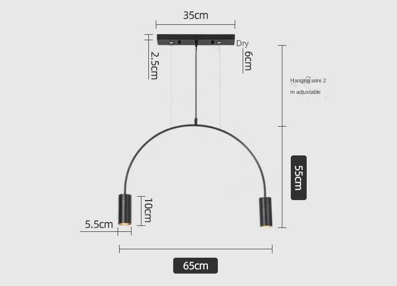Afralia™ Modern LED Pendant Chandelier for Indoor Living Room Kitchen Dining Tables
