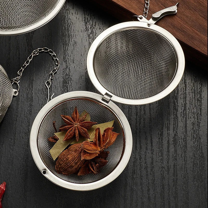 Afralia™ Stainless Steel Tea Infuser Sphere Strainers with Hook - Set of 3