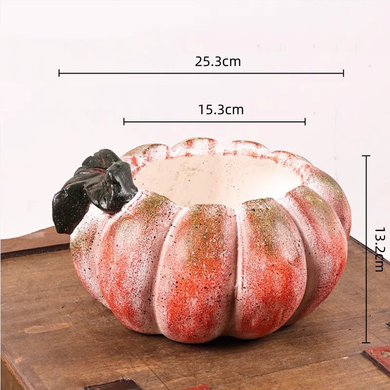 Afralia™ Pumpkin Flower Vase | Ceramic Garden Decoration Succulent Pot Plantas Accesorios