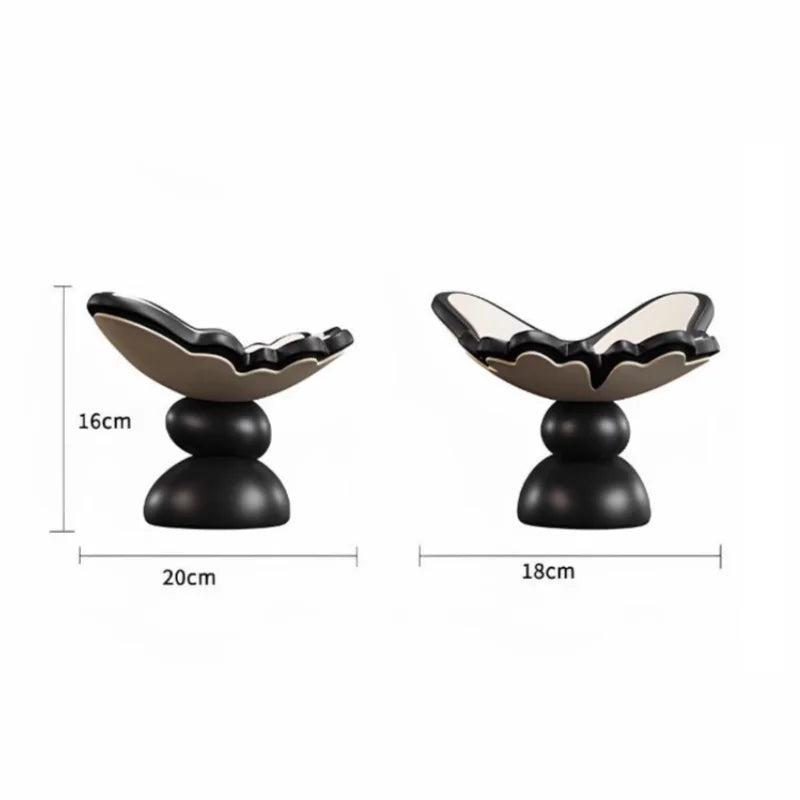 Afralia™ Butterfly Geometric Resin Tray for Home Decor and Storage