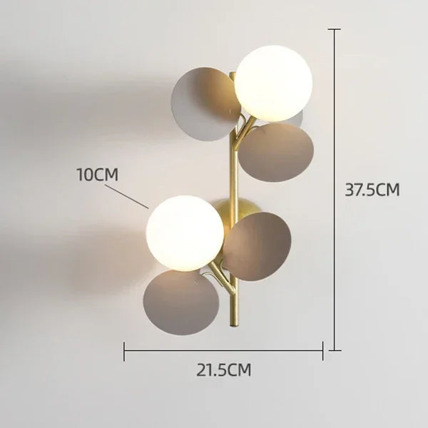 Afralia™ Nordic Glass Ball Sconce G9 Light for Elegant Living Room & Bedroom Decor