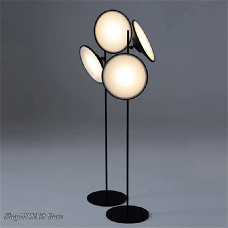 Afralia™ Double Horn Radar LED Floor Lamp: Modern Nordic Design for Living Room Lighting