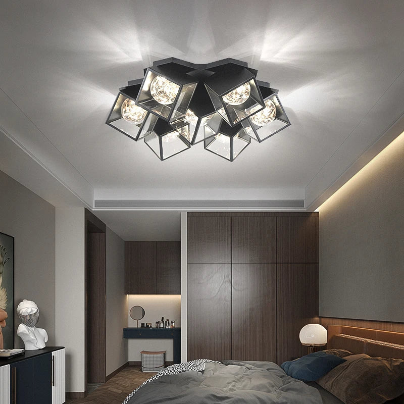 Afralia™ Nordic LED Ceiling Chandeliers Gypsophila Pendant Lights for Modern Home Décor