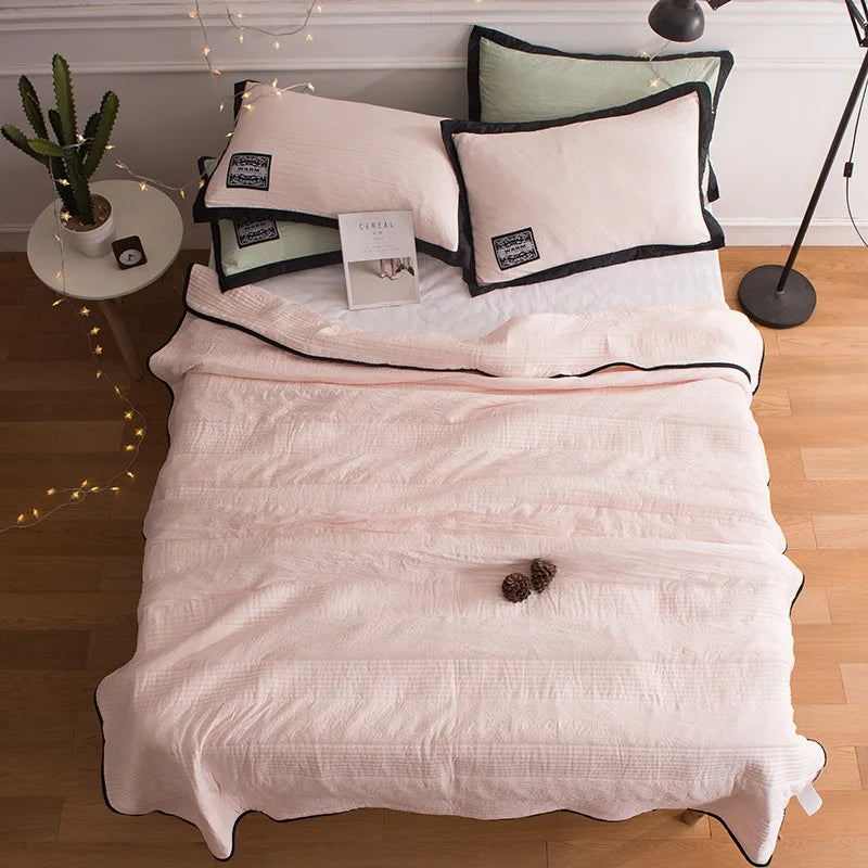Afralia™ Summer Quilted Thin Blanket for Twin King Bed - Soft & Breathable Bedclothes
