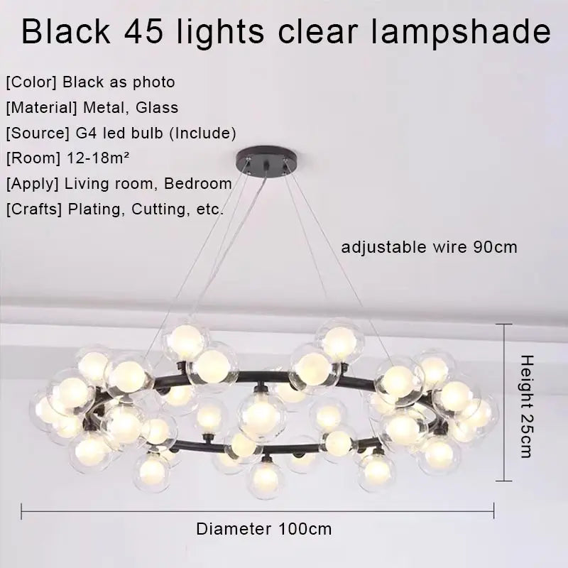 Afralia™ Gold LED Chandelier, Modern Pendant Light for Living Room, Kitchen, Bedroom, Dining Room
