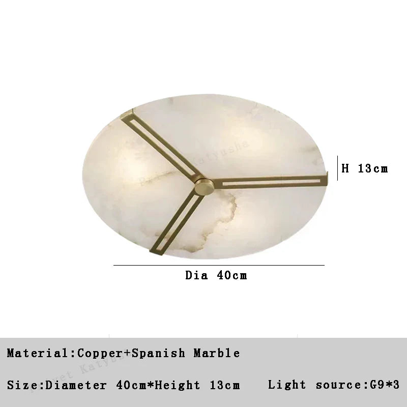 Afralia™ Marble Ceiling Chandelier Modern White Designer Lustre Living Room