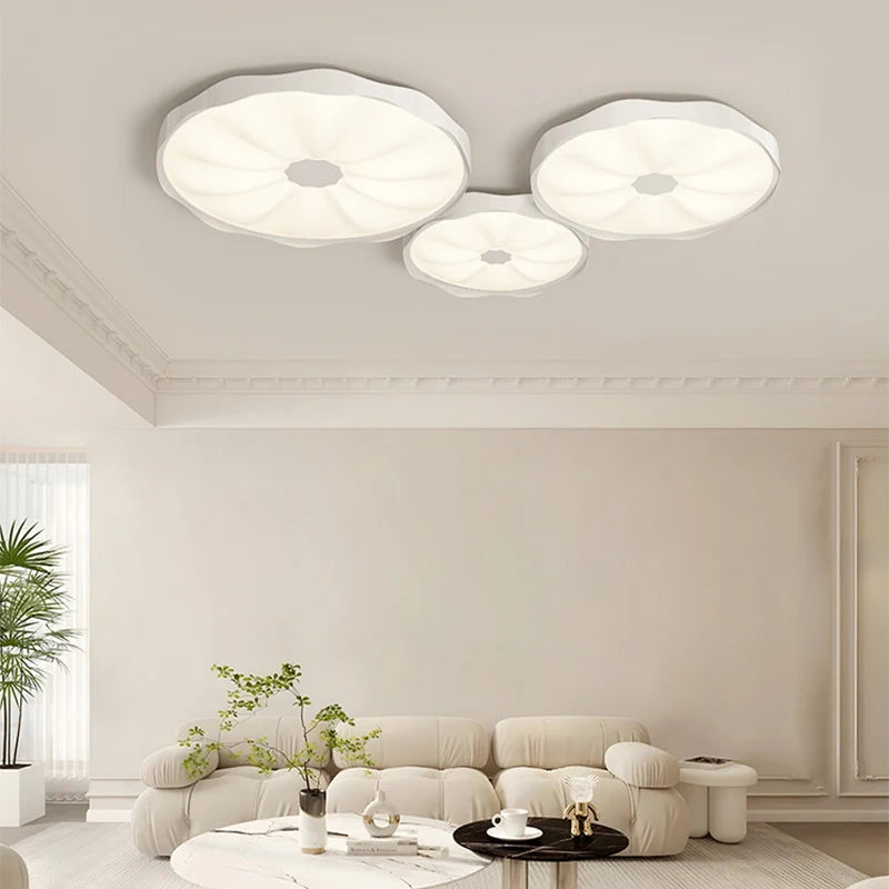 Afralia™ Nordic Creative LED Ceiling Lamps - Lotus Design