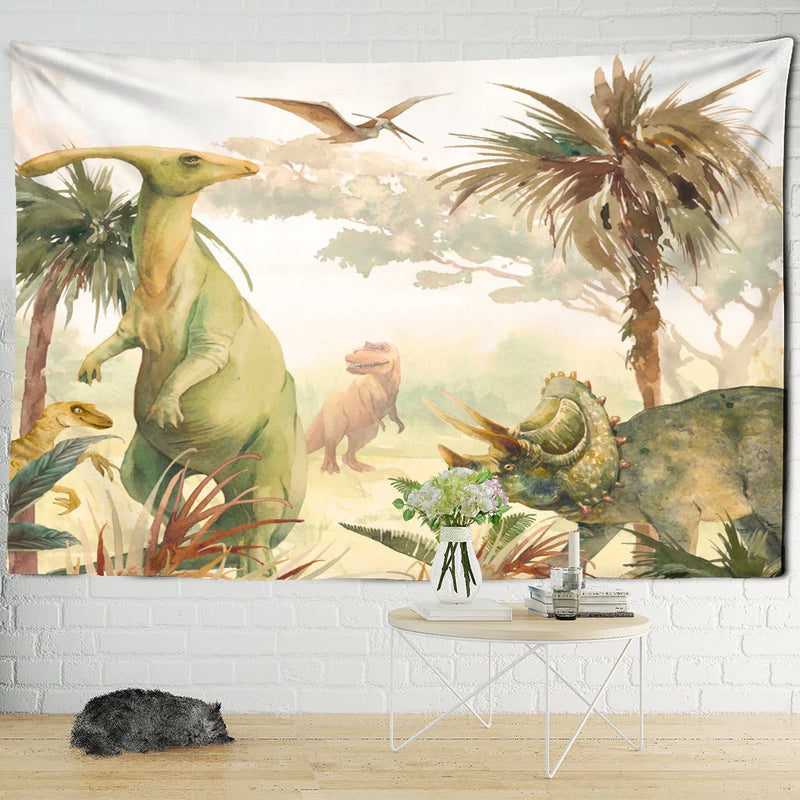 Afralia™ Dinosaur Tapestry Wall Hanging for Boy Room Decor