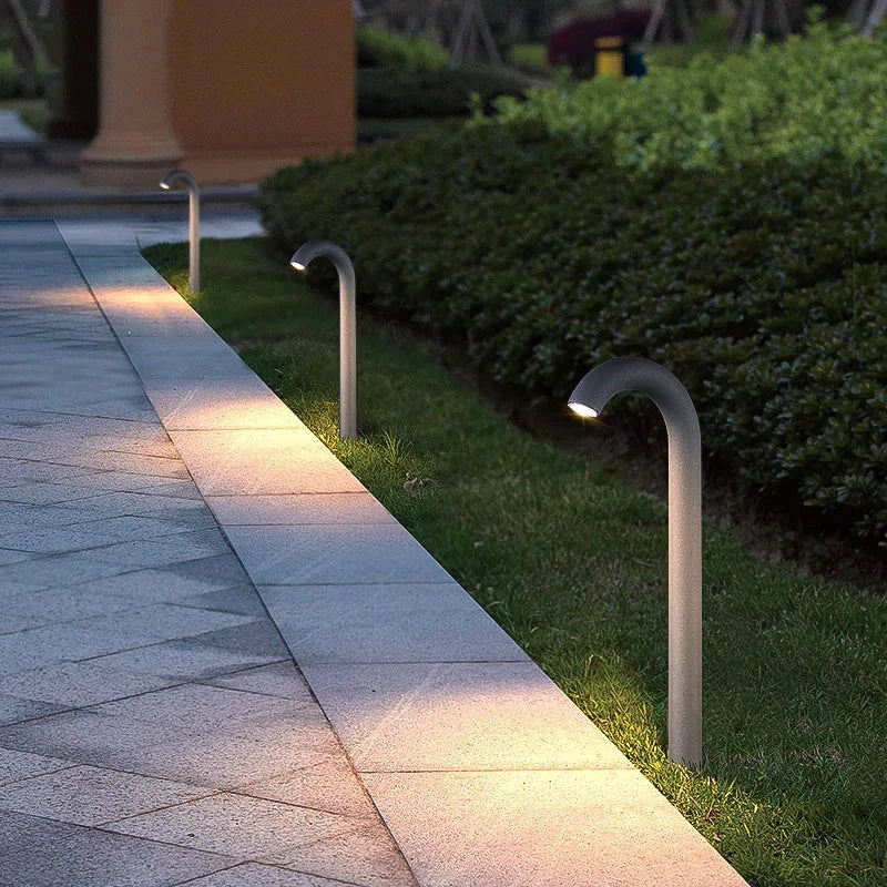 Afralia™ LED Outdoor Aluminum Pillar Courtyard Garden Bollard Light for Modern Landscape Lighting