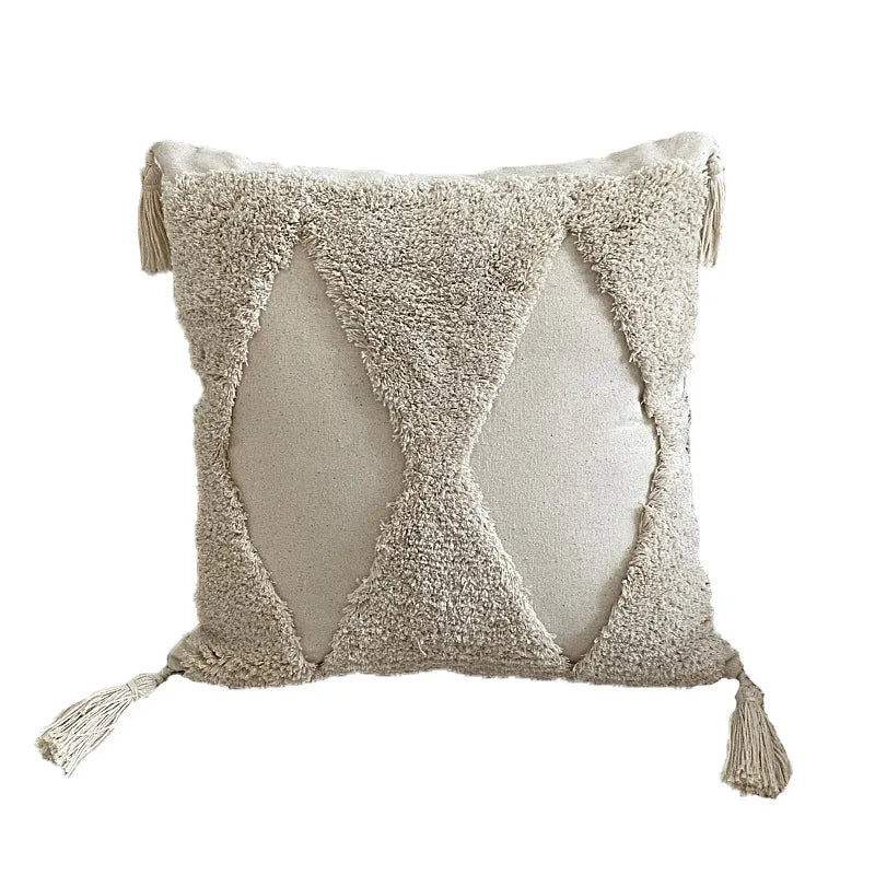 Afralia™ Tufted Tassel Throw Pillow Cover 45*45 - Wholesale Decorative Cushion Case