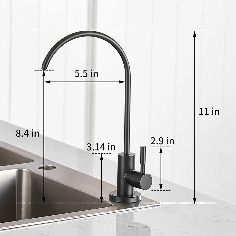 Afralia™ SUS304 Direct Drinking Water Purifier Faucet for Kitchen Sink