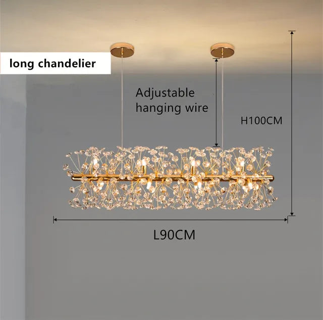 Afralia™ Modern K9 Crystal LED Chandelier for Living Room, Dining Room, and Bedroom