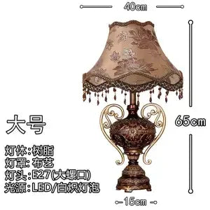 Afralia™ Retro European Style Desk Lamp - Luxurious Bedroom & Living Room Decor