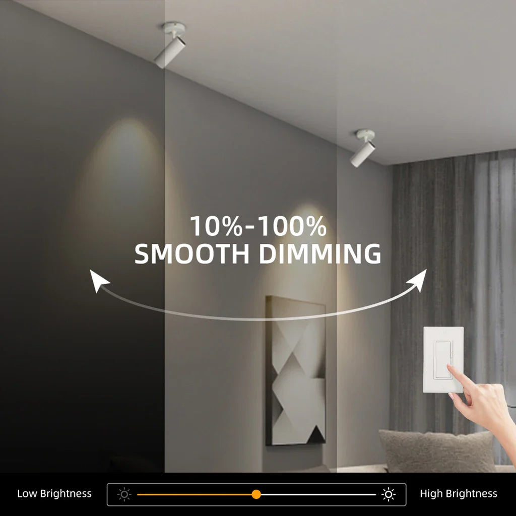 Afralia™ LED Spotlight: Adjustable Dimmable GU10 Downlight for Bedroom, Living Room, Corridor
