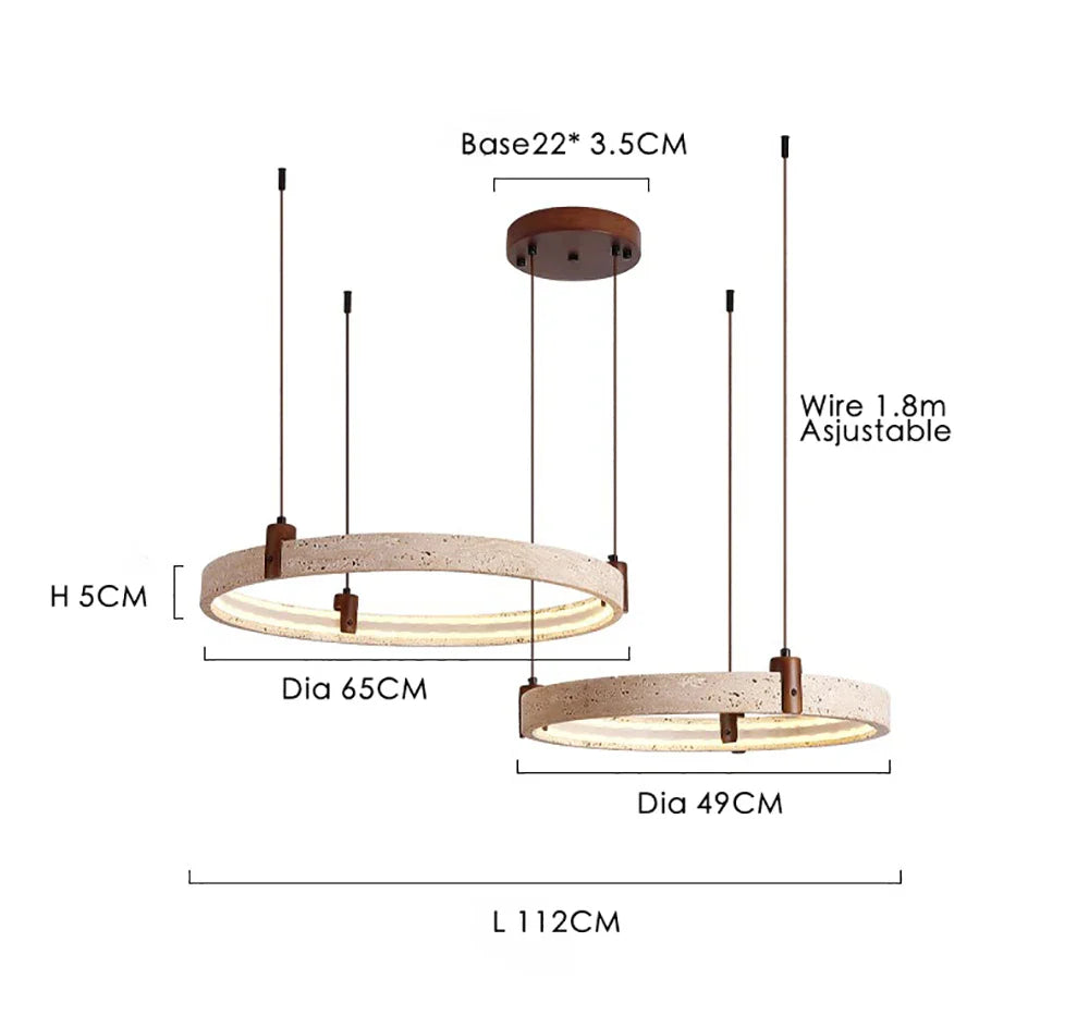 Afralia™ Cave Stone Chandelier Pendant Light - Luxury Nordic Living Room Fixture