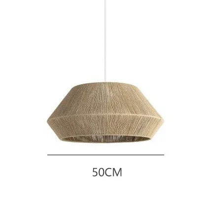 Afralia™ Hand-Woven Hemp Rope Pendant Lamp: Retro Kitchen Island Hanging Light