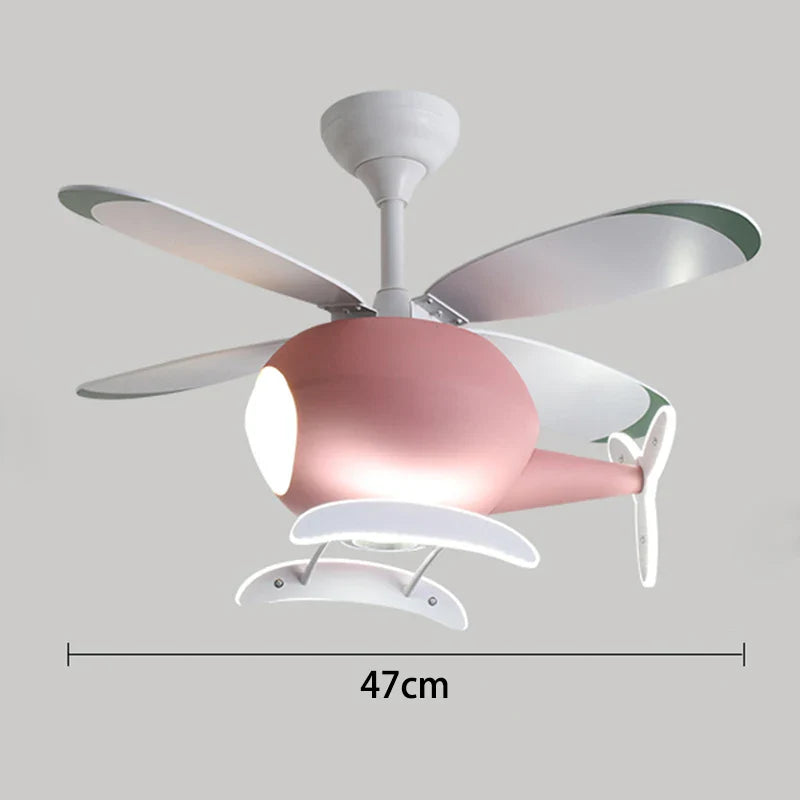 Afralia™ LED Ceiling Fan Lights for Modern Kids' Bedroom and Dining Room