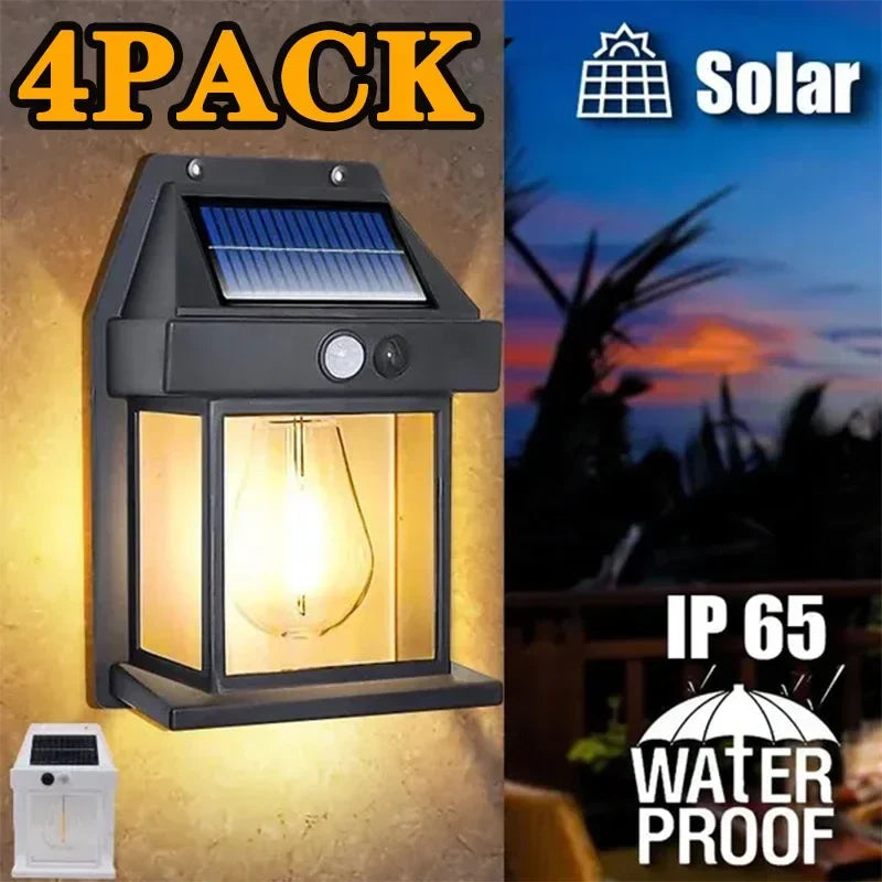 Afralia™ Solar Wall Lamp: Waterproof Outdoor Tungsten Filament Induction Light