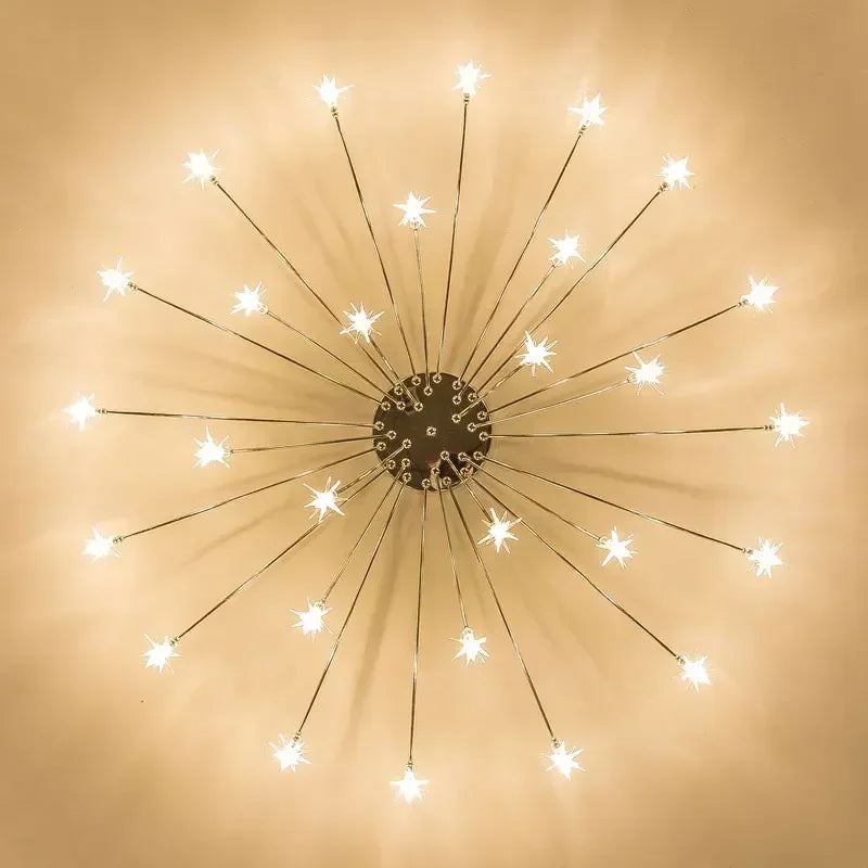 Afralia™ Chrome Metal LED Chandelier: Modern Nordic Design Light Fixture for Living Room, Bedroom, Kitchen