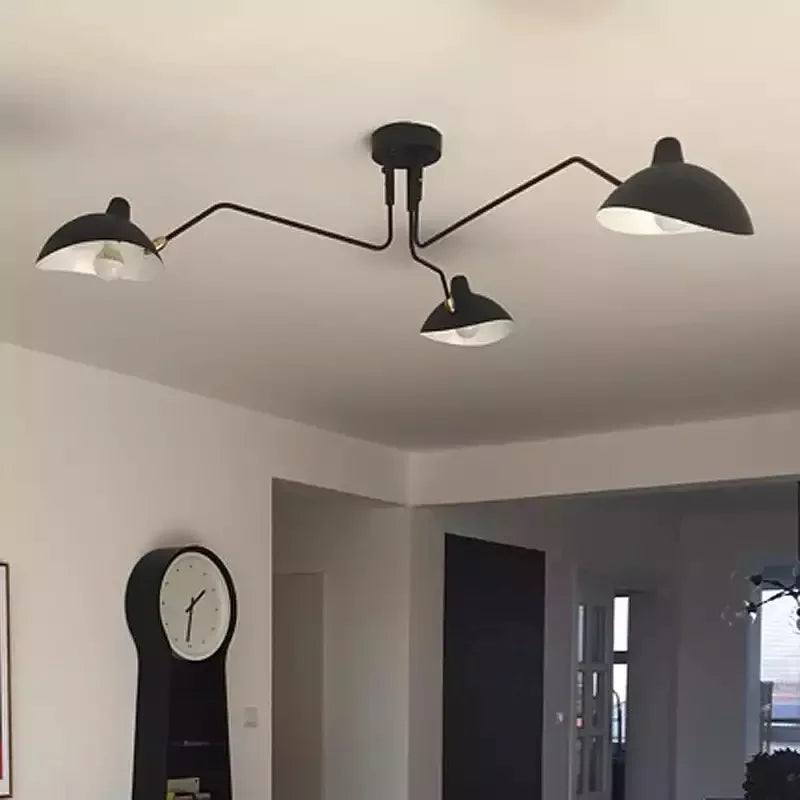 Afralia™ Adjustable Arm Floor Lamp: Japanese Ceiling Light for Industrial Loft Decor