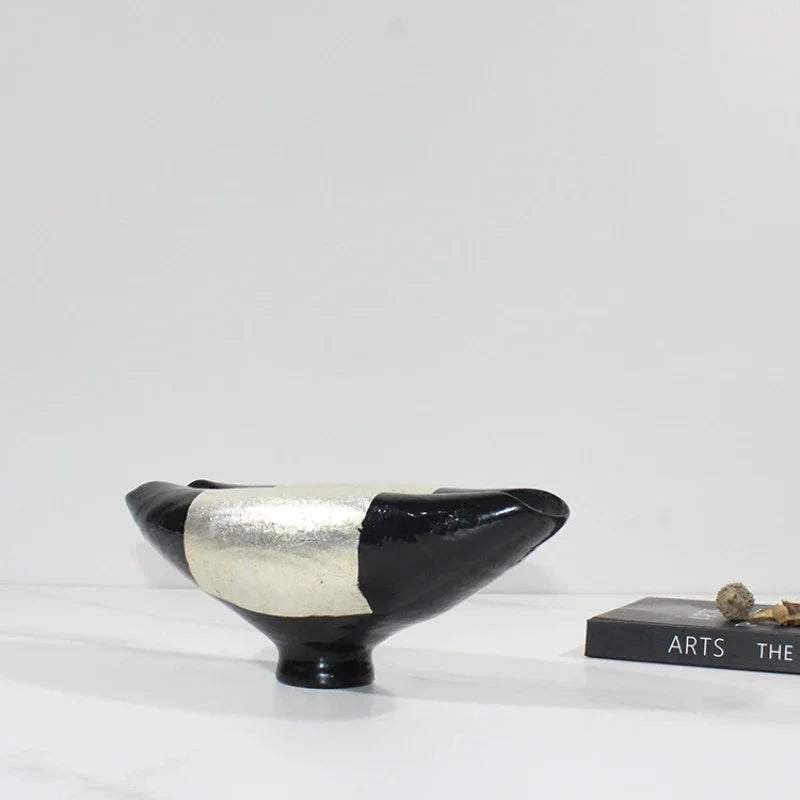 Afralia™ Elliptic Resin Flower Pot Vase Home Decor Floral Arrangement Accessories