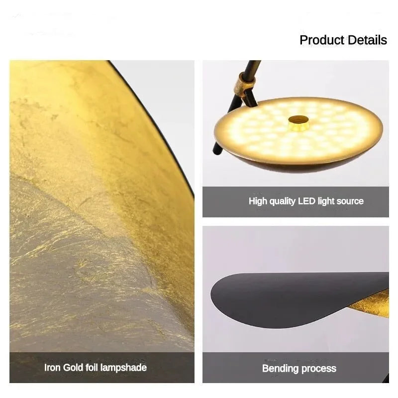 Afralia™ LED Saucer Ceiling Chandelier: Modern & Atmospheric Living Room Pendant Light