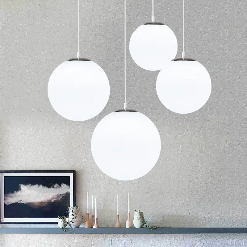 Afralia™ Glass Ball Chandelier: Nordic Restaurant & Home Decor Lighting