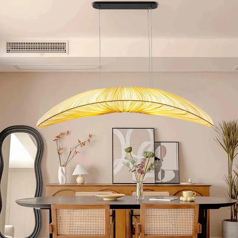 Afralia™ Wabi Sabi Fabric Pendant Light for Dining Room and Bar Decor