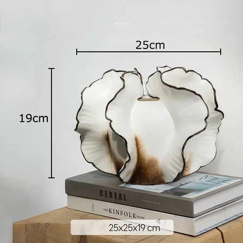 Afralia™ Colorful Wings Ceramic Vase Desk Decoration with Artificial Flowers