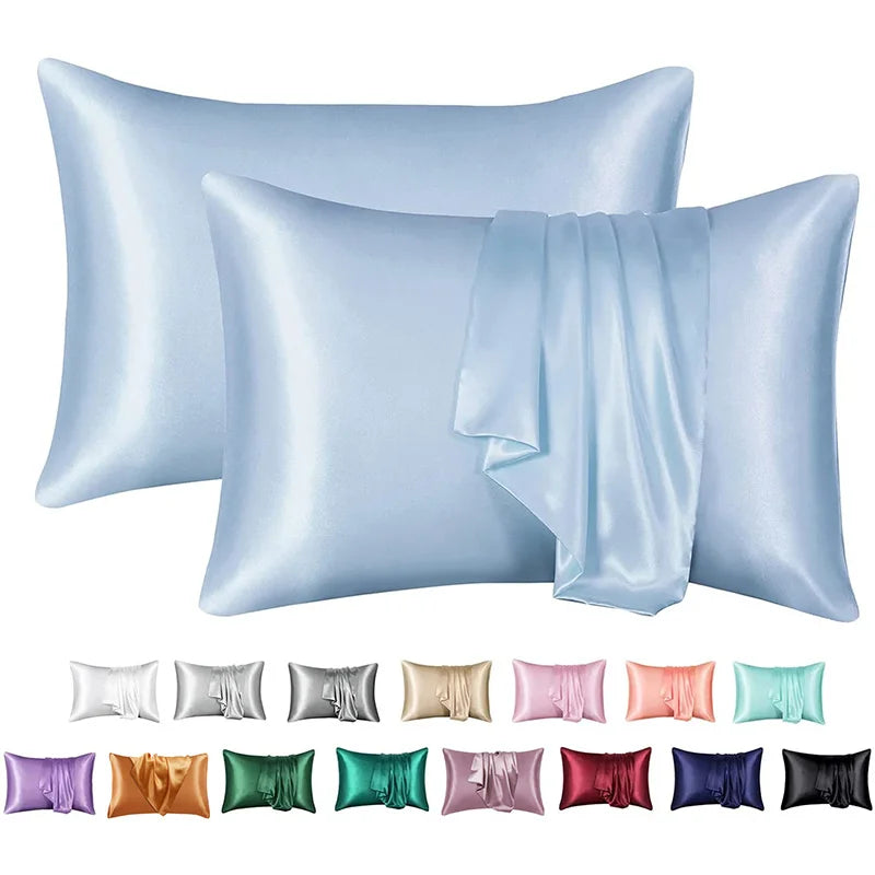 Afralia™ Luxe Rayon Pillowcase: Silky Smooth Satin Pillow Cover for Premium Comfort