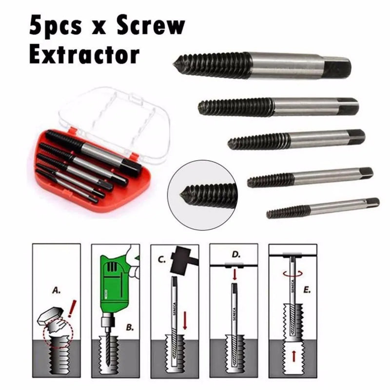 Afralia™ Double-Sided Screw Extractor Drill Bit - Professional Alloy Steel Center Removal Tool