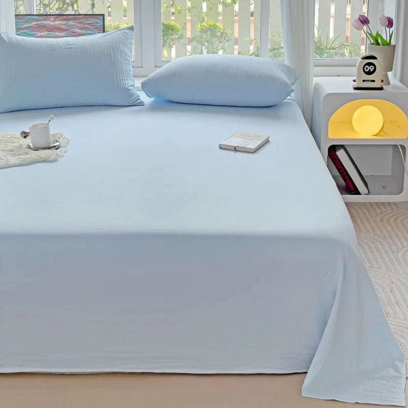 Afralia™ Checkered Single Bed Sheet - Skin-Friendly and All Seasons Bed Linen