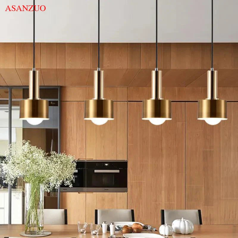 Afralia™ Modern Metal Macaron Pendant Lights - Fashion Nordic Restaurant Cafe Hanging Lamp