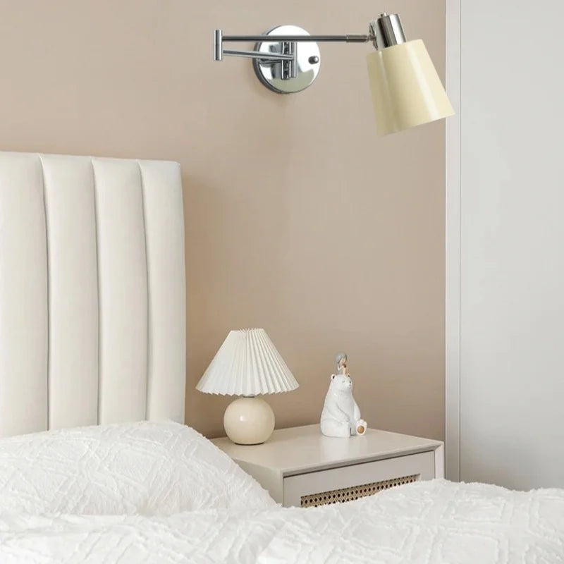 Afralia™ Black Iron LED Wall Sconce for Home Decor - Modern Nordic Style