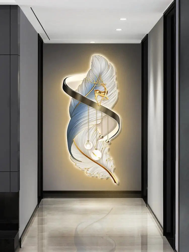 Afralia™ LED Wall Lamp: Modern Creative Decoration for Bedroom, Living Room, Study, Staircase