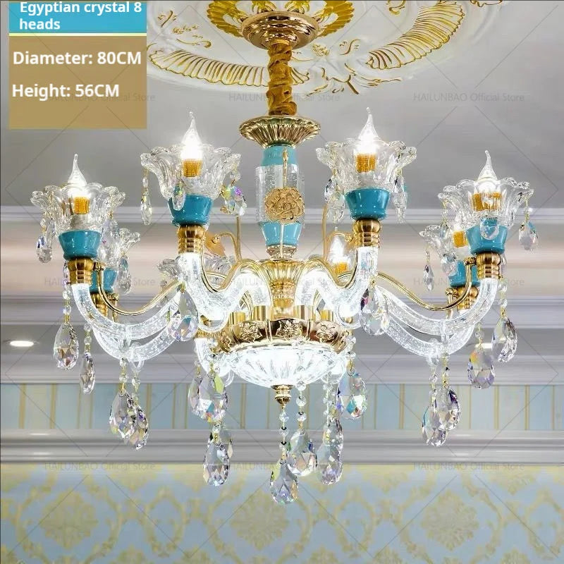 Afralia™ Modern French Crystal Chandelier for Elegant Living Room Lighting