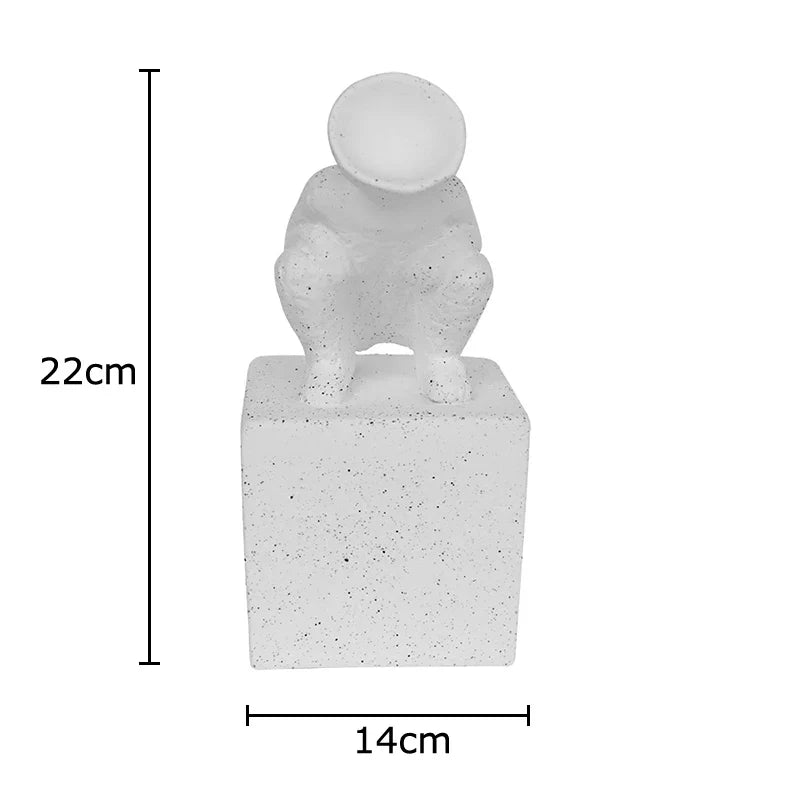 Afralia™ Modern Ceramic Figures Sculpture for Desk Decoration and Room Aesthetic