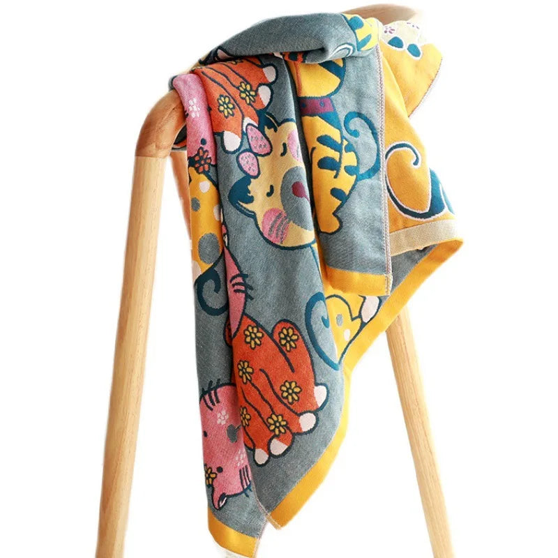 Afralia™ Cute Cat Bath Towel - Absorbent & Quick-Drying