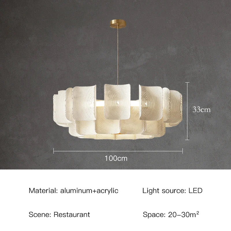 Afralia™ LED White Ceiling Chandelier Dimmable Pendant for Modern Luxury Living and Dining Rooms