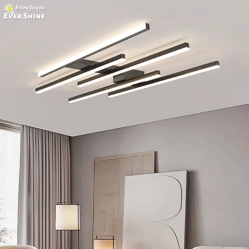 Afralia™ Modern LED Ceiling Chandelier for Home Decor