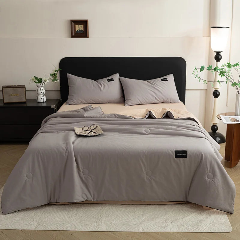 Afralia™ Ice Cream Cool Feel Light Summer Quilt - Skin-Friendly & Breathable