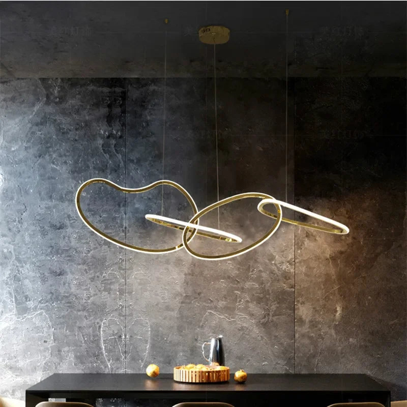 Afralia™ Luxury LED Pendant Chandelier Dimmable Luminarias Fixtures